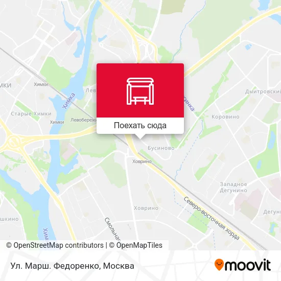 Карта Ул. Марш. Федоренко