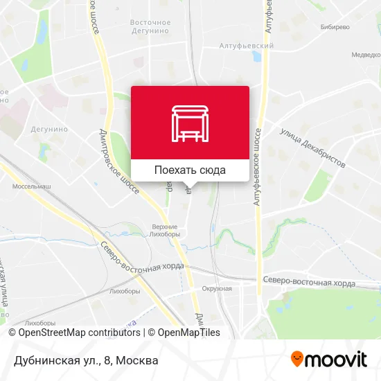 Карта Дубнинская ул., 8