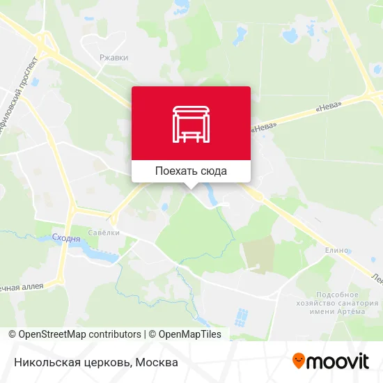 Карта Никольская церковь