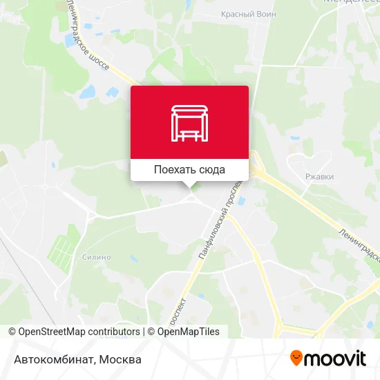 Карта Автокомбинат