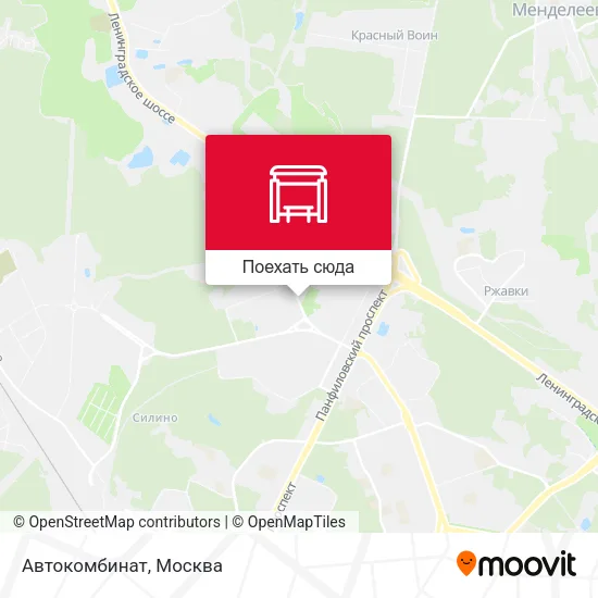 Карта Автокомбинат