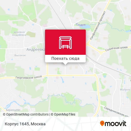 Карта Корпус 1645