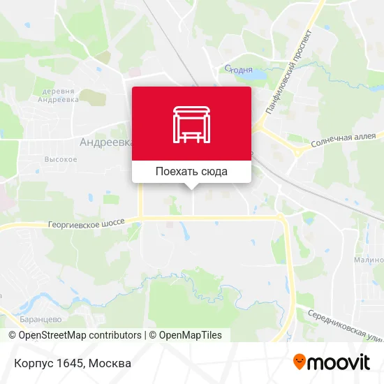Карта Корпус 1645