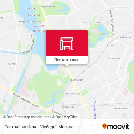 Карта Театральный зал "Лебедь"