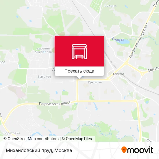 Карта Михайловский пруд