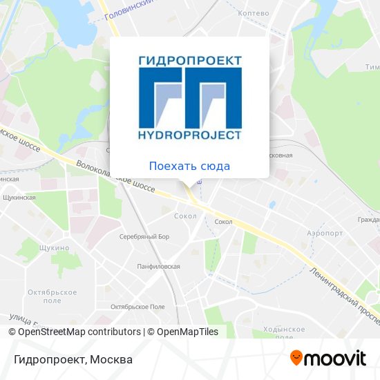 Карта Гидропроект