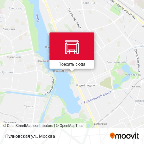 Карта Пулковская ул.