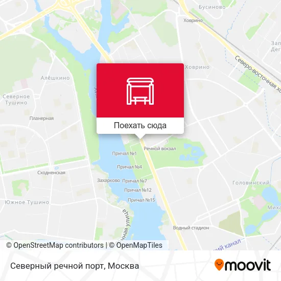 Карта Северный речной порт