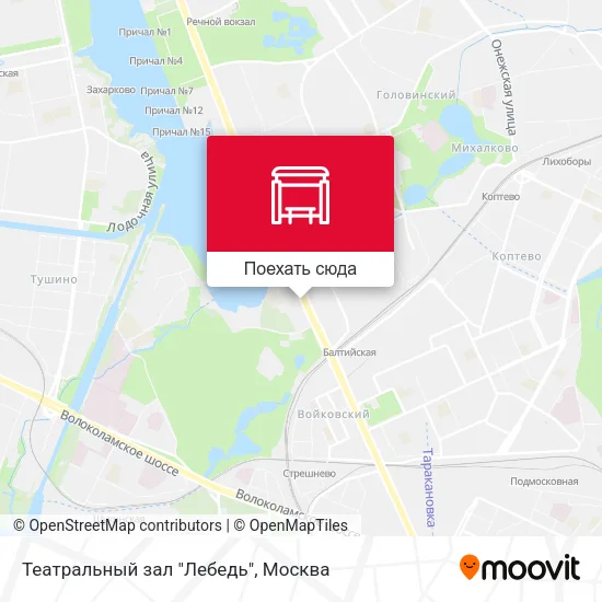 Карта Театральный зал "Лебедь"