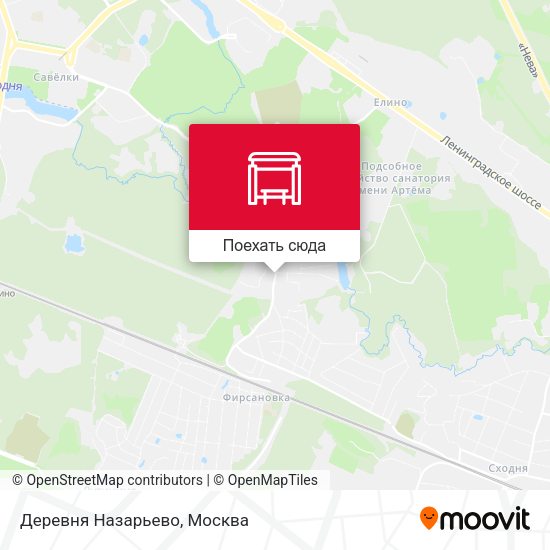 Карта Деревня Назарьево