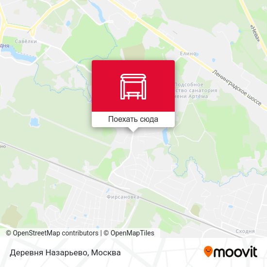 Карта Деревня Назарьево