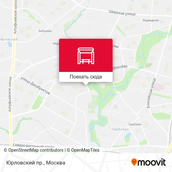Карта Юрловский пр.