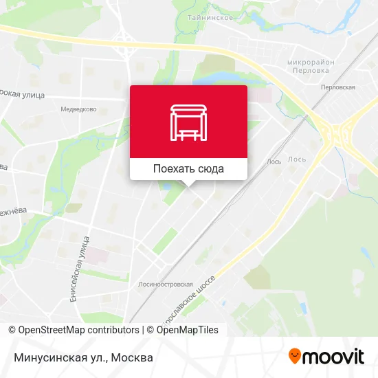 Карта Минусинская ул.