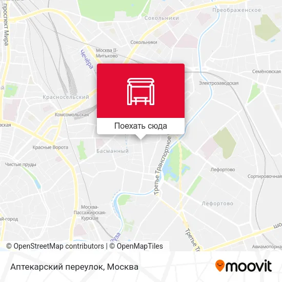 Карта Аптекарский переулок