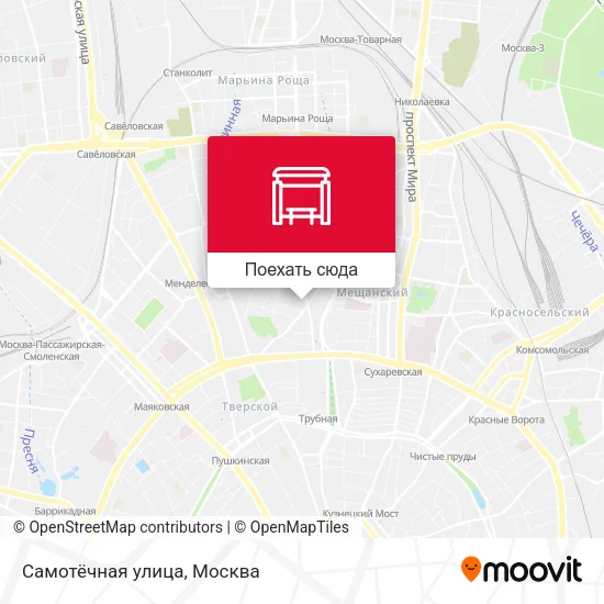 Карта Самотёчная улица