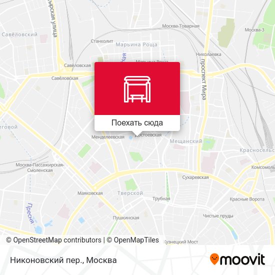 Карта Никоновский пер.