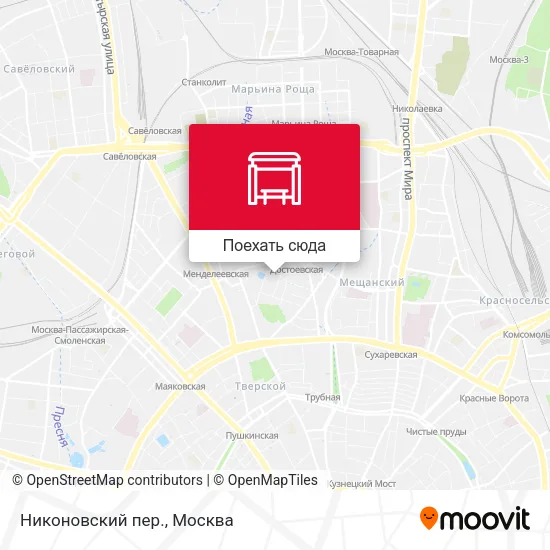 Карта Никоновский пер.