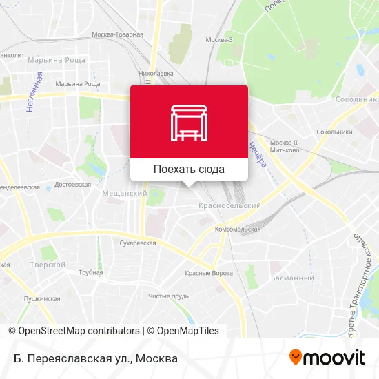 Карта Б. Переяславская ул.