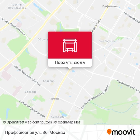 Карта Профсоюзная ул., 86