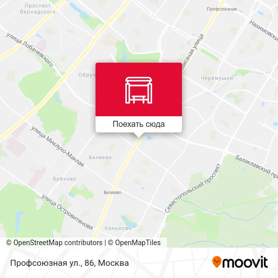 Карта Профсоюзная ул., 86