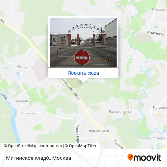 Карта Митинское кладб.