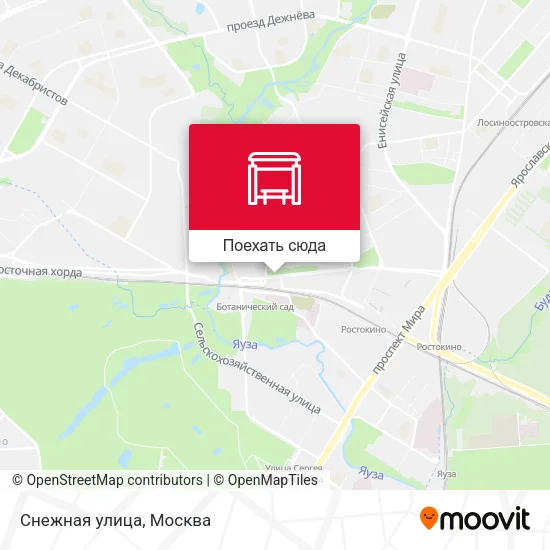 Карта Снежная улица