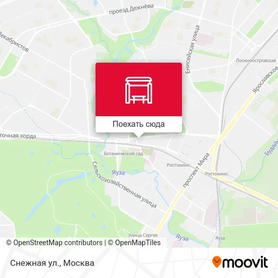 Карта Снежная ул.