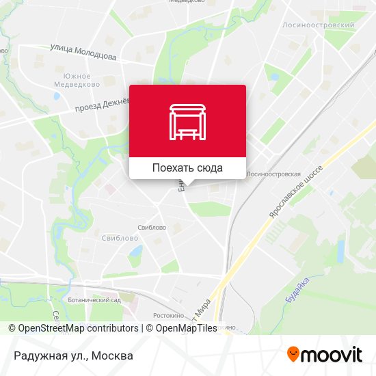 Карта Радужная ул.