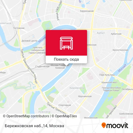 Карта Бережковская наб.,14