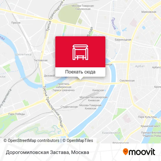 Карта Дорогомиловская Застава
