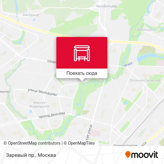 Карта Заревый пр.