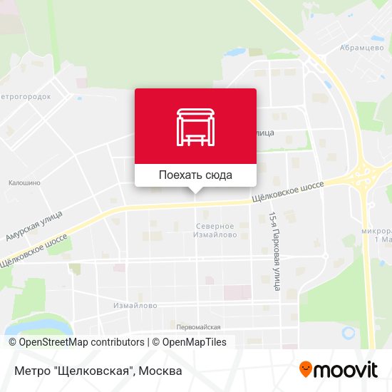Карта Метро "Щелковская"