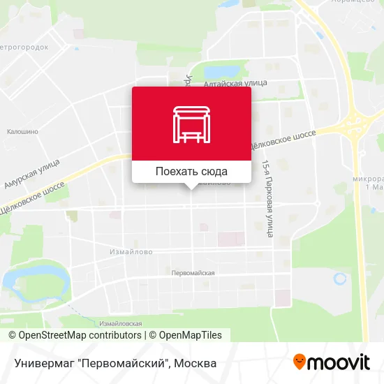 Карта Универмаг "Первомайский"