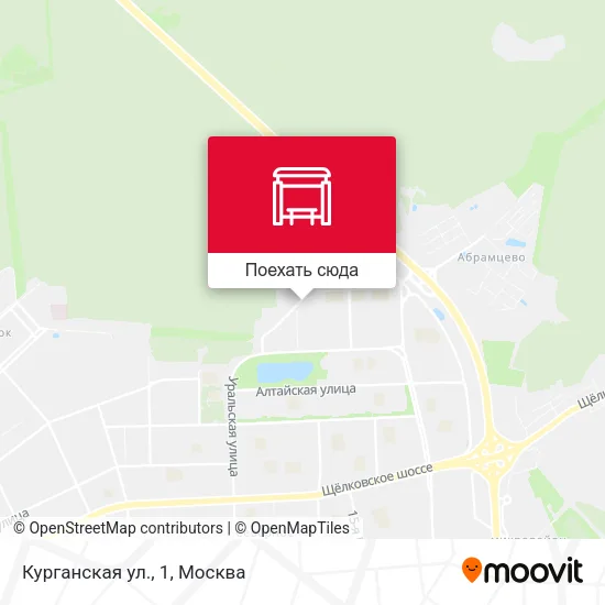Карта Курганская ул., 1