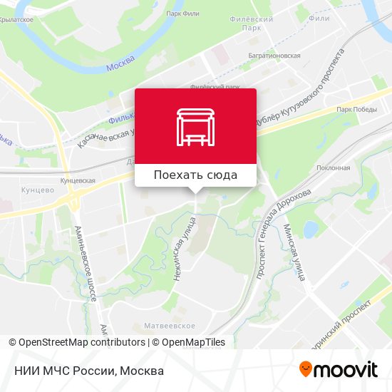 Карта НИИ МЧС России