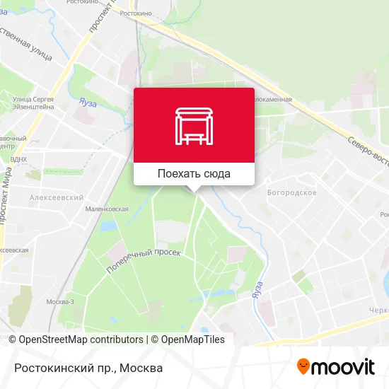 Карта Ростокинский пр.