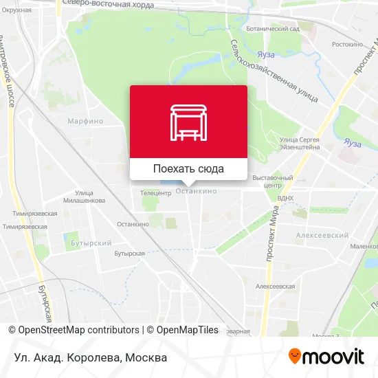 Карта Ул. Акад. Королева