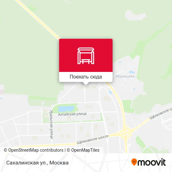 Карта Сахалинская ул.