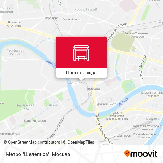 Карта Метро "Шелепиха"