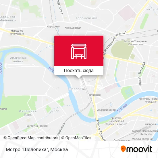 Карта Метро "Шелепиха"