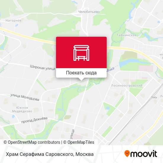 Карта Храм Серафима Саровского