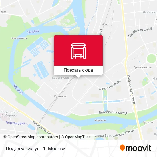 Карта Подольская ул., 1