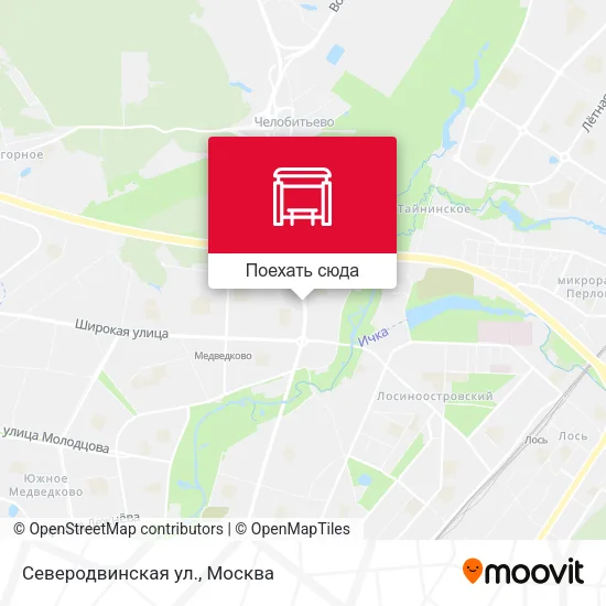 Карта Северодвинская ул.