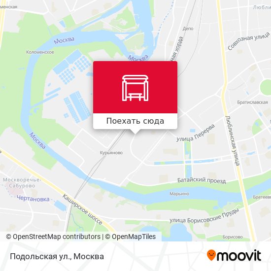 Карта Подольская ул.