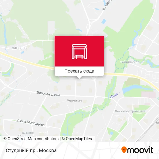 Карта Студеный пр.