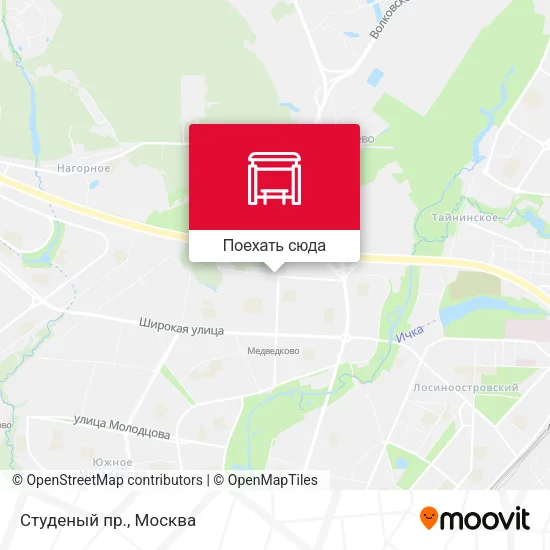 Карта Студеный пр.