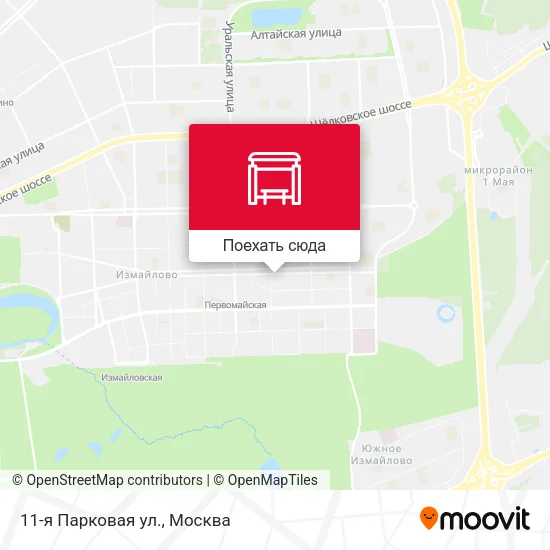 Карта 11-я Парковая ул.