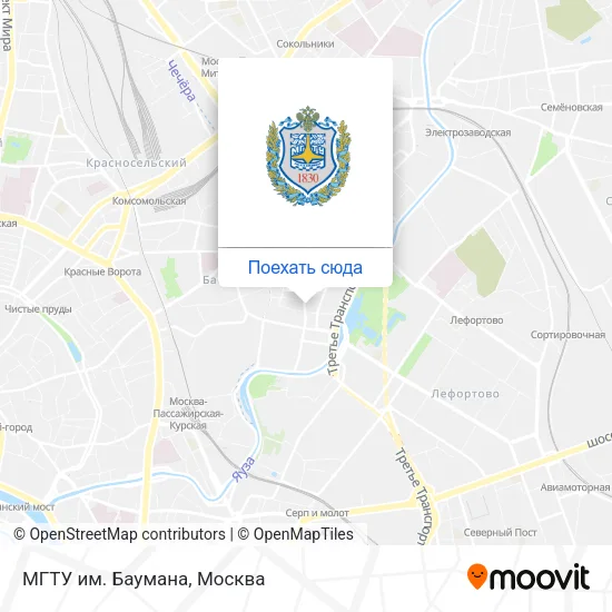 Карта МГТУ им. Баумана