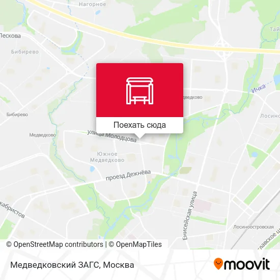 Карта Медведковский ЗАГС