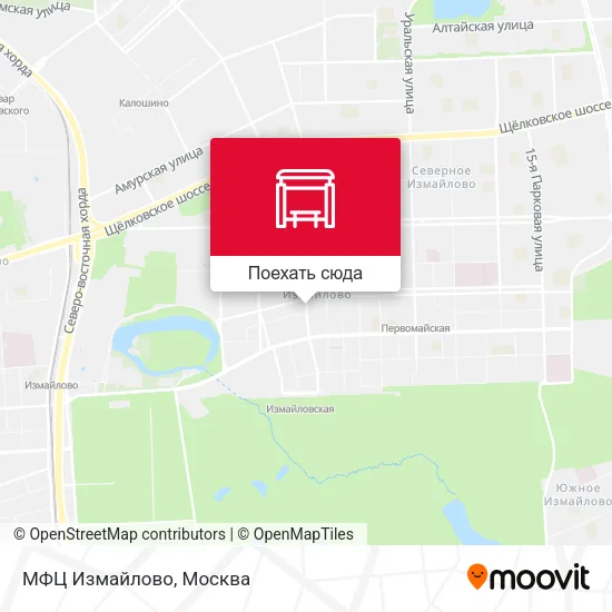Карта МФЦ Измайлово